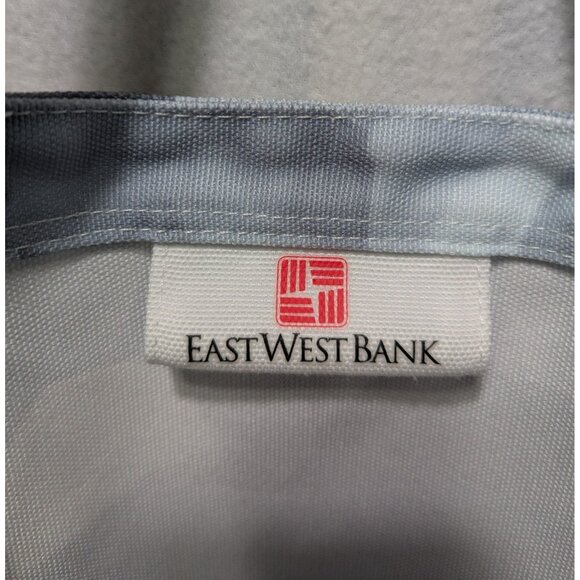 Swarovski Tote Bag EastWest Bank Blue Fabric With Structured Base - Picture 6 of 7